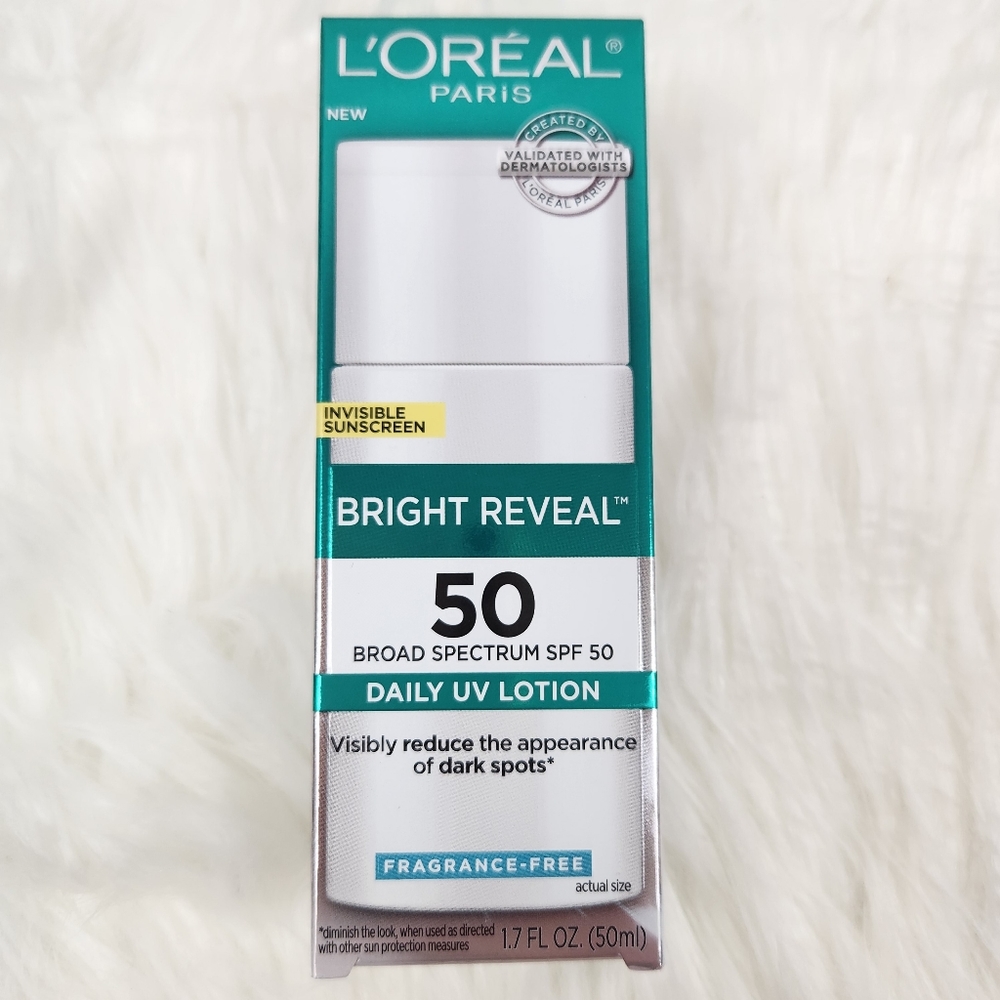 L'Oreal Paris Bright Reveal Broad Spectrum Daily SPF 50 UV Lotion, 1.7 fl oz